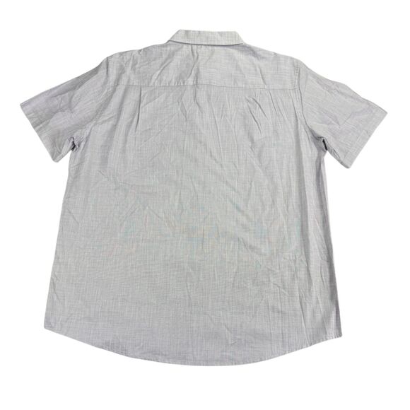 Alfani Mens Warren Short Sleeve Button Down Shirt Light Purple 2XL - Picture 2 of 4